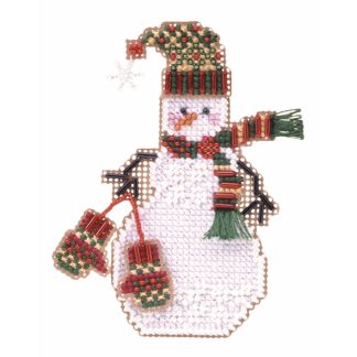 Mitten Snow Charmer cross stitch bead kit from Mill Hill MH-SC41