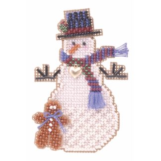 Gingerman Snow Charmer cross stitch bead kit from Mill Hill MH-SC42