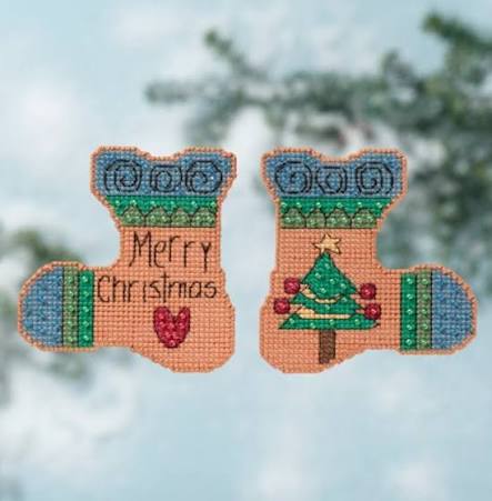 Merry Christmas cross stitch bead kit from Mill Hill MH-ST141613