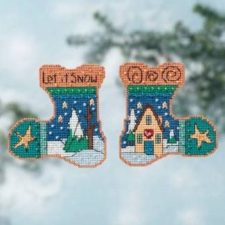 Let it Snow cross stitch bead kit from Mill Hill MH-ST141615