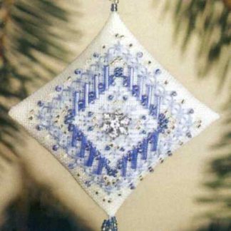 Icy Snowflake Tiny Treasured Diamond cross stitch bead kit from Mill Hill MH-TD24