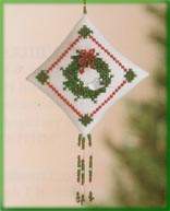 Winterbird Wreath Tiny Treasured Diamond cross stitch bead kit from Mill Hill MH-TD27