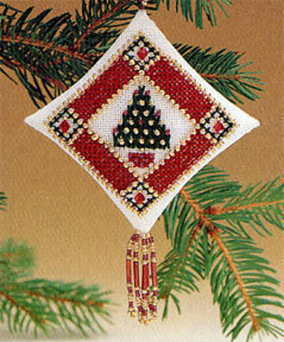 Petite Pine Tiny Treasured Diamond cross stitch bead kit from Mill Hill MH-TD7