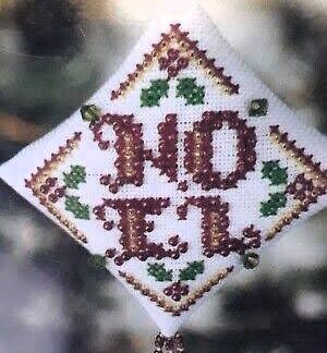 Holly Noel Tiny Treasured Diamond cross stitch bead kit from Mill Hill MH-228302