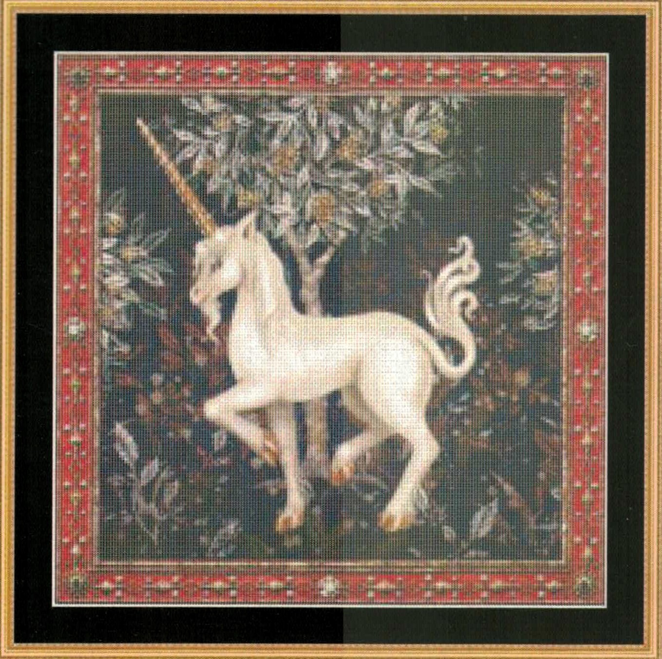 Prancing Unicorn cross stitch pattern from Mystic Stitch MS-MG46
