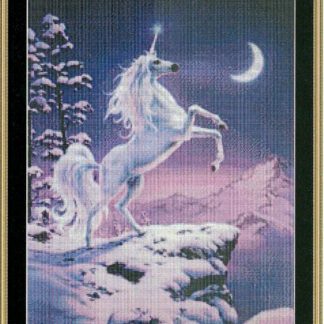 Moonlight Unicorn cross stitch pattern from Mystic Stitch MS-MKJ01