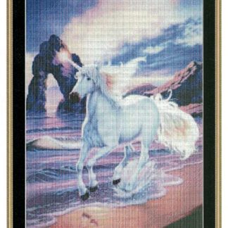 Beach Unicorns cross stitch pattern from Mystic Stitch MS-MKJ02