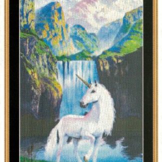 White Horse Waterfall cross stitch pattern from Mystic Stitch MS-MKJ05