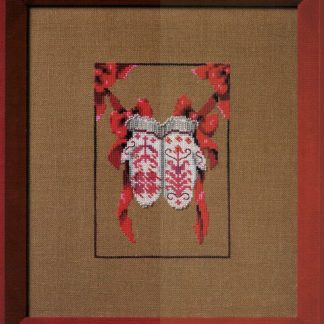 Red Mittens cross stitch pattern from Nora Corbett NC-363