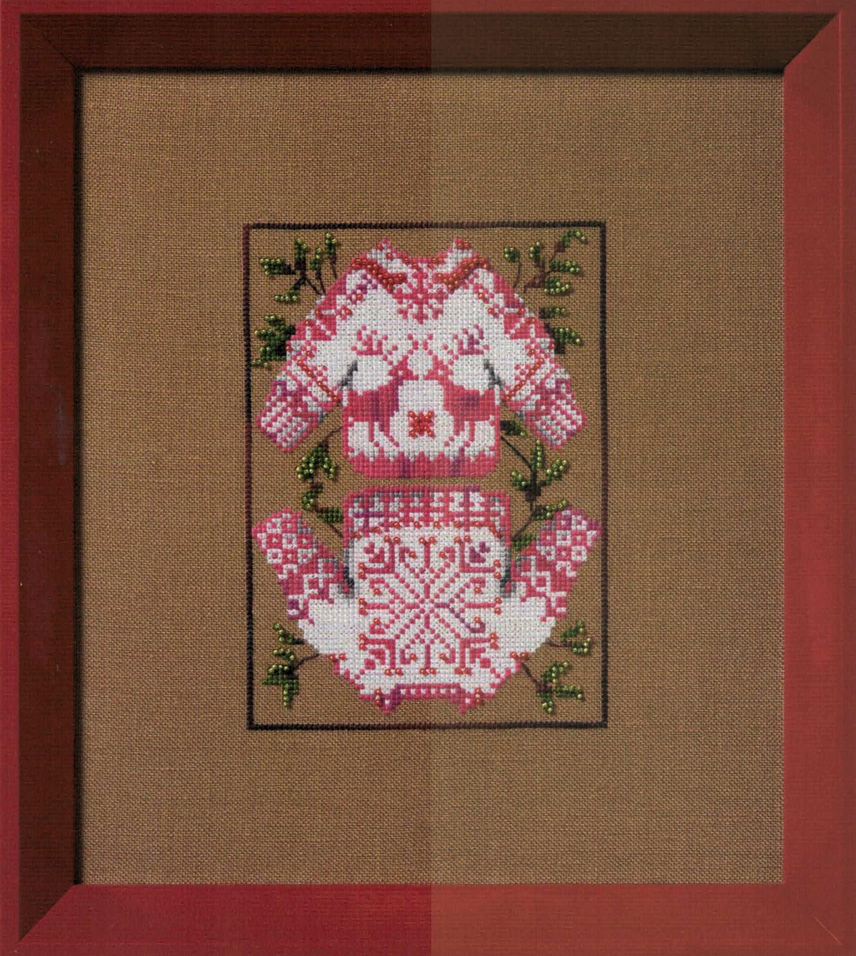 Christmas Sweaters cross stitch pattern from Nora Corbett NC-364