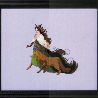 Miss Brown Wolf cross stitch pattern from Nora Corbett NC-370