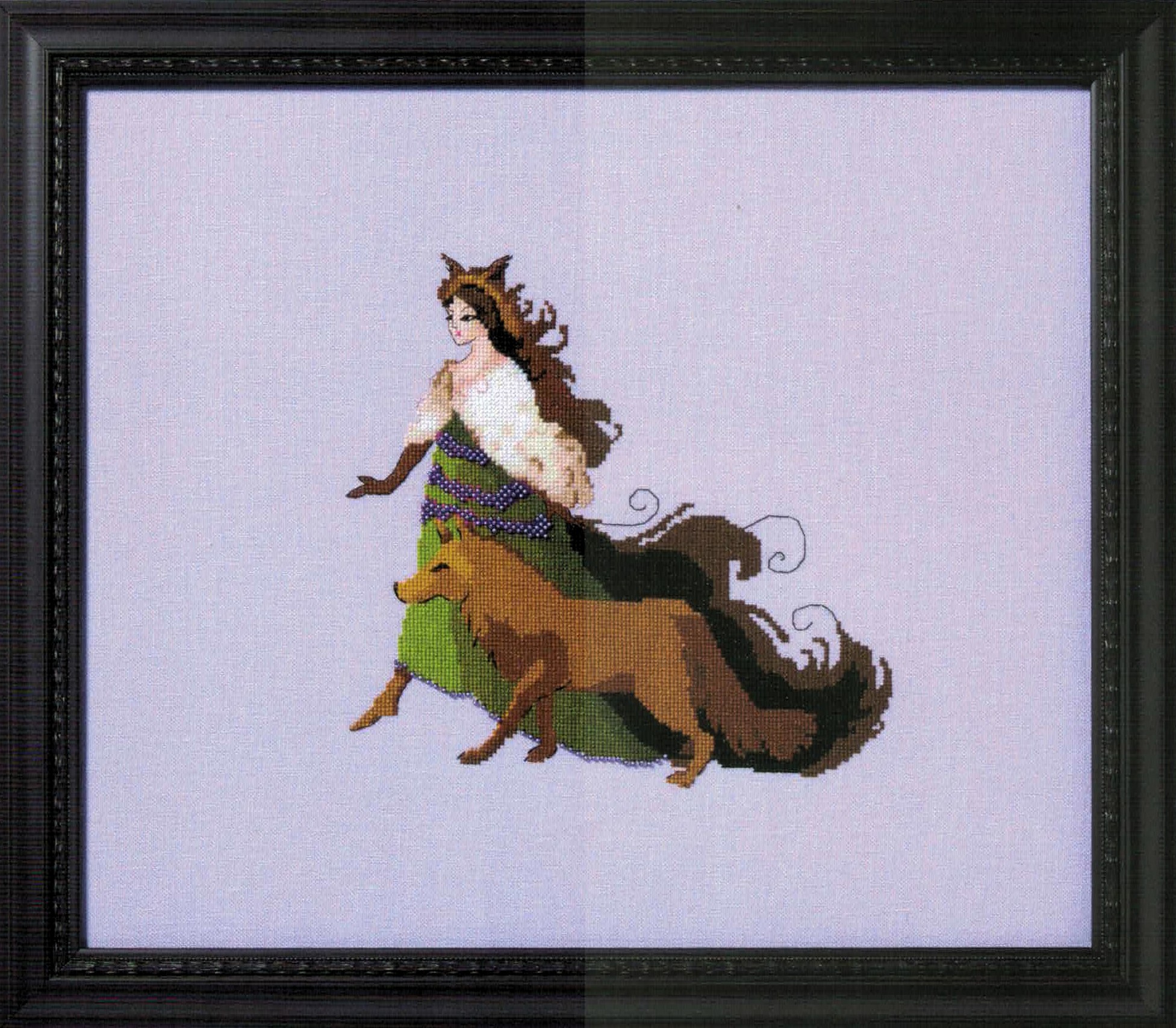 Miss Brown Wolf cross stitch pattern from Nora Corbett NC-370