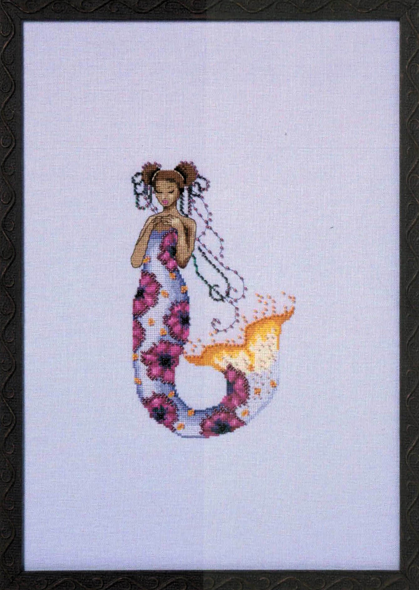 Saint Kitts Mermaid cross stitch pattern from Nora Corbett NC-373