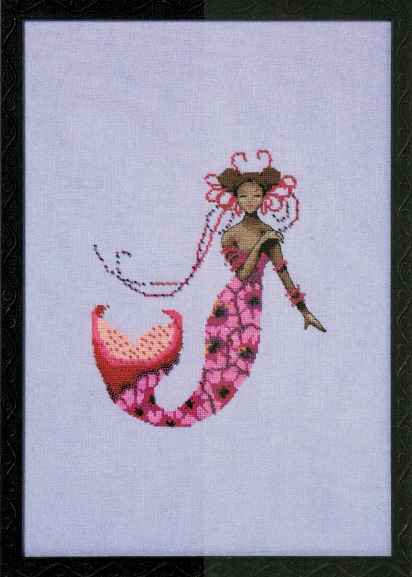 Saint Lucia Mermaid cross stitch pattern from Nora Corbett NC-374