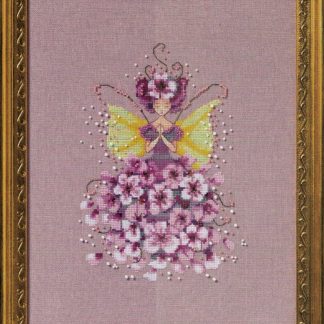 Miss Cherry Blossom cross stitch pattern from Nora Corbett NC-380