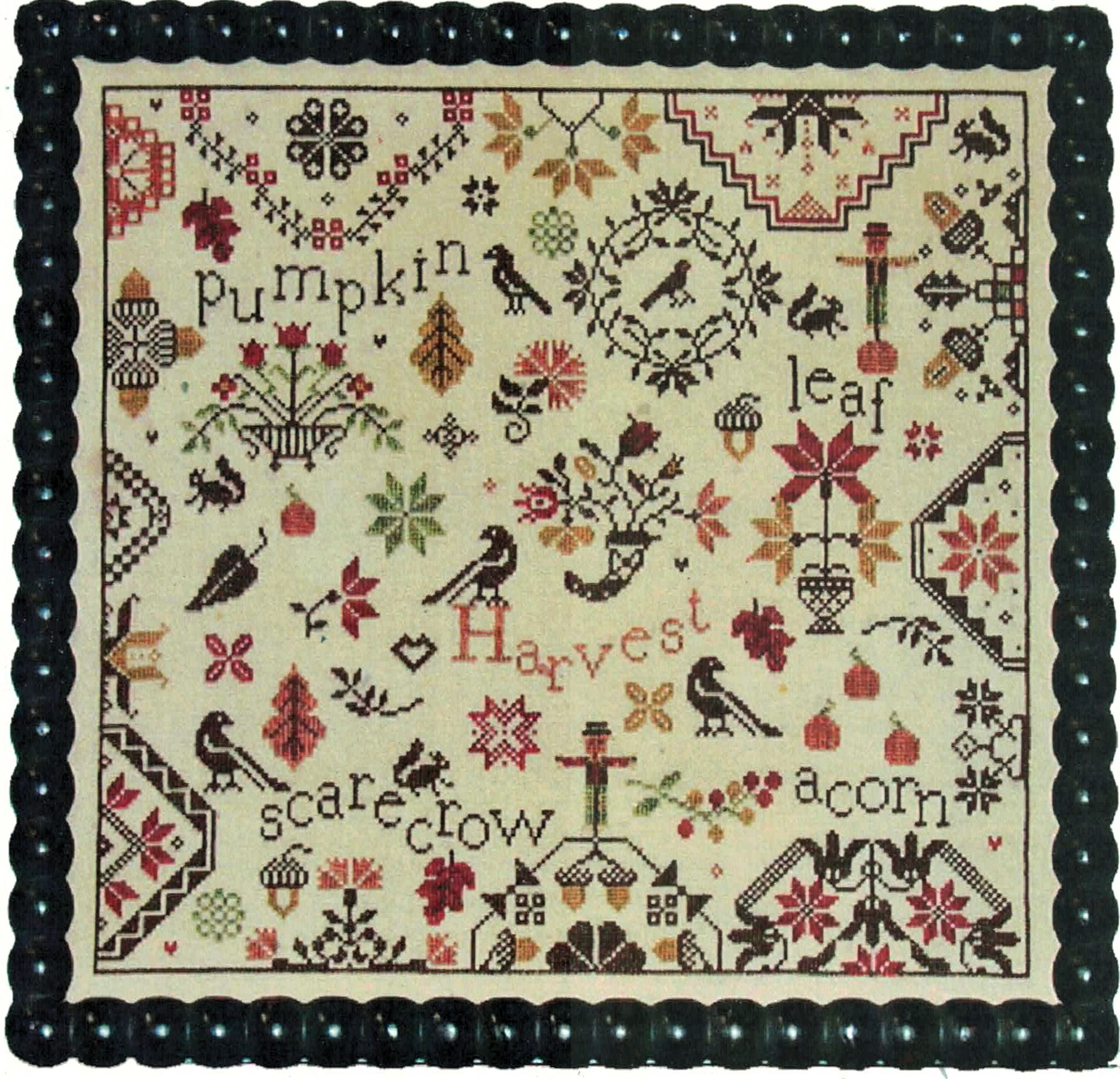 Simple Gifts: Harvest cross stitch pattern from Praiseworthy Stitches PWS-SGHV