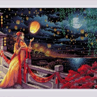 Lantern Festival cross stitch kit from Riolis RL-2144