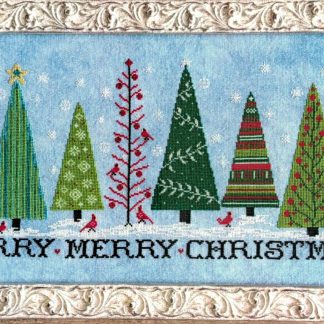 Merry, Merry Christmas cross stitch pattern from Rosewood Manor RM-X1132