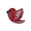 SB007 Red Bird button from Stoney Creek