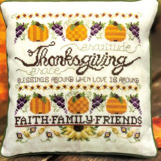 Thanksgiving Pillow cross stitch pattern from Stoney Creek SC-L684