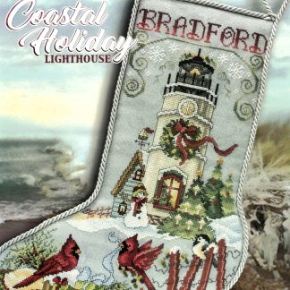 Coastal Holiday Lighthouse Stocking