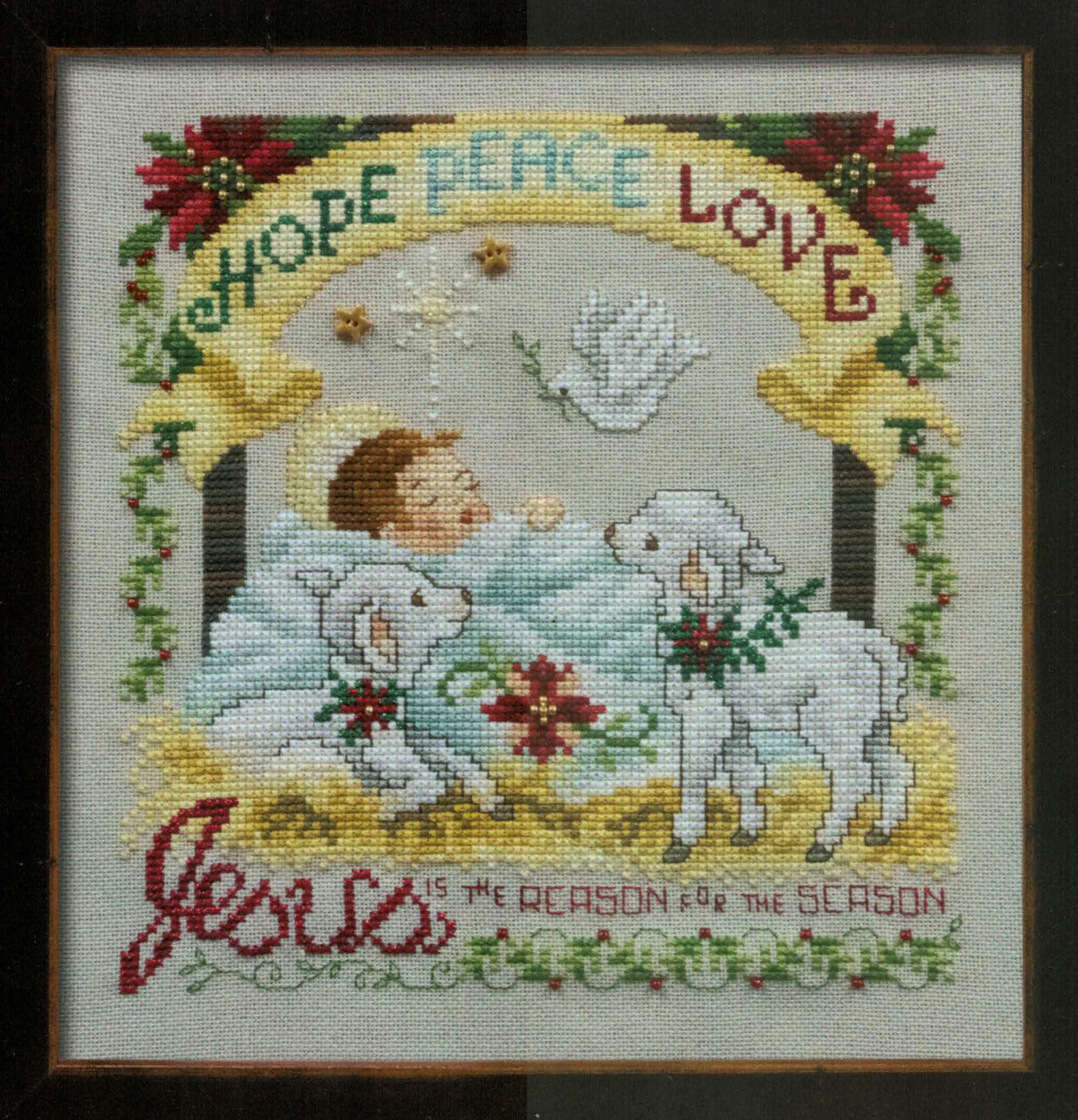 The Reason for the Season cross stitch pattern from Stoney Creek SC-L703