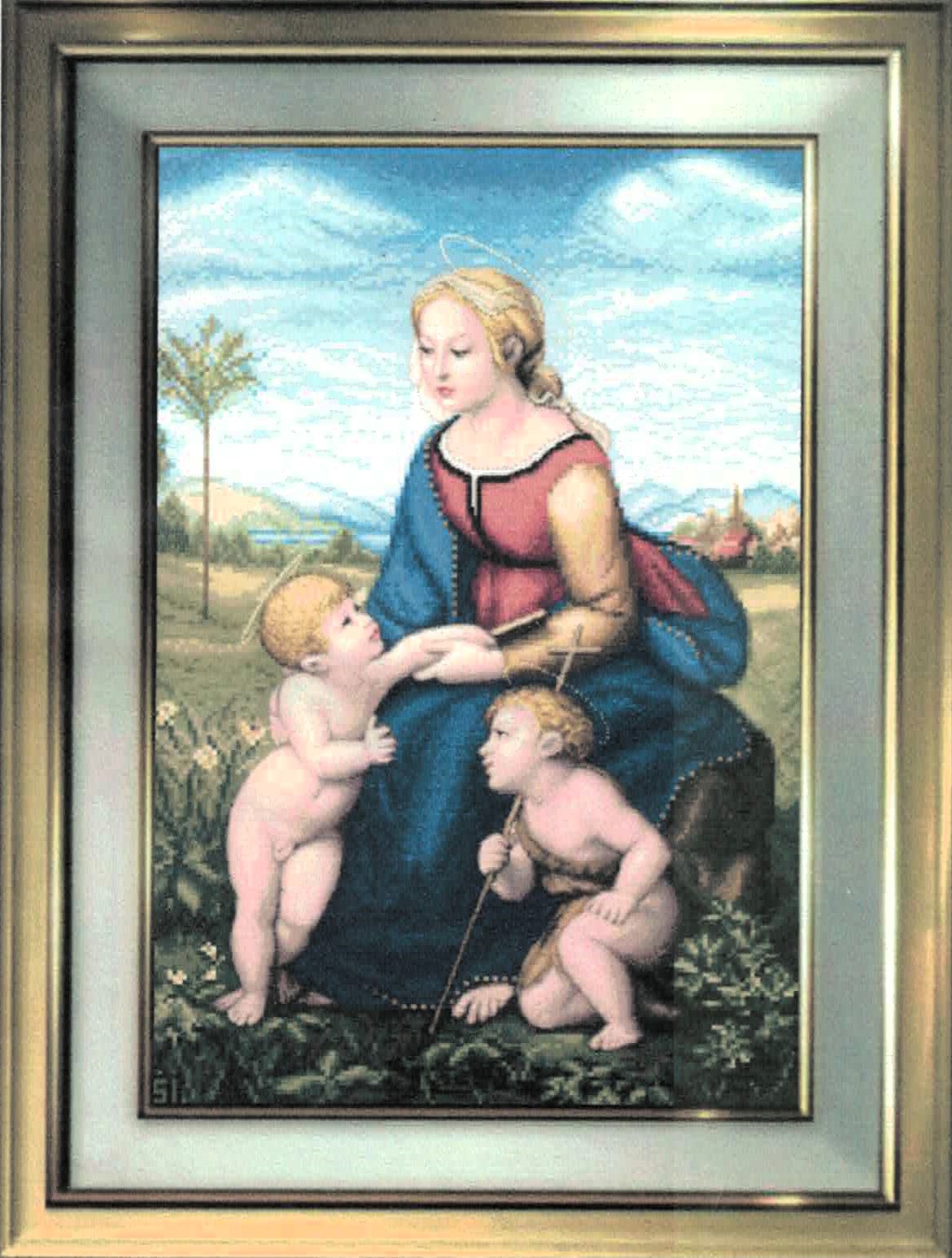 La Belle Jardiniere cross stitch pattern from Solaria Gallery SG-LAB