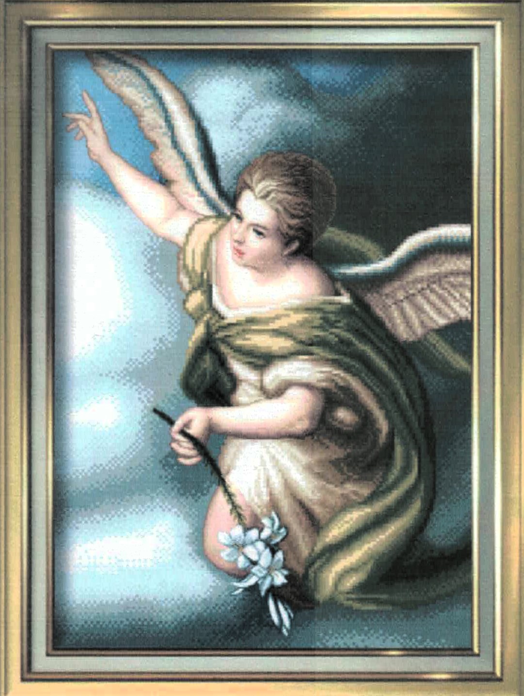 Saint Archangel Gabriel cross stitch pattern from Solaria Gallery SG-SAI