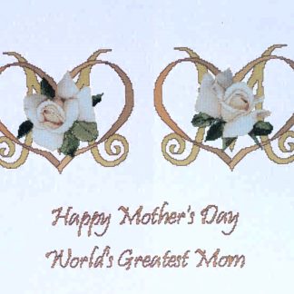 Happy Mother's Day cross stitch pattern from The Silver Lining SLG-077