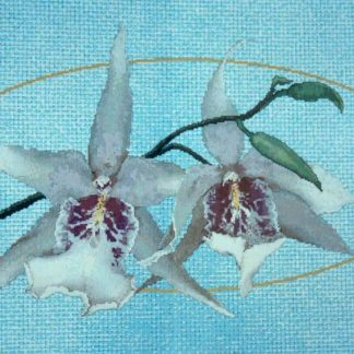 1-2-3-Orchid cross stitch pattern from The Silver Lining SLG-144