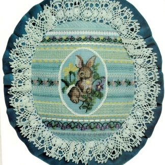 Springtime Pull Thread Bunny cross stitch pattern from Vermillion Stitchery VER-955
