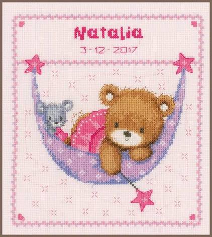 Little Bear in Hammock cross stitch kit from Vervaco VER-PN0148471