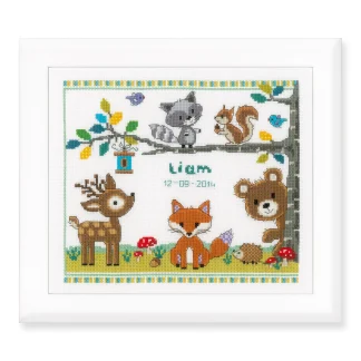 Forest Animals cross stitch kit from Vervaco VER-PN0150179