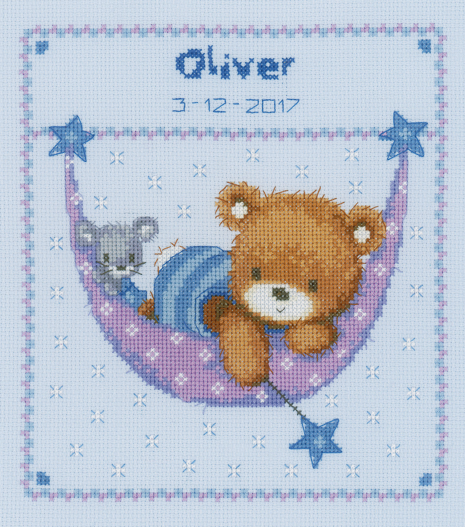 Little Bear in Hammock cross stitch kit from Vervaco VER-PN0150993