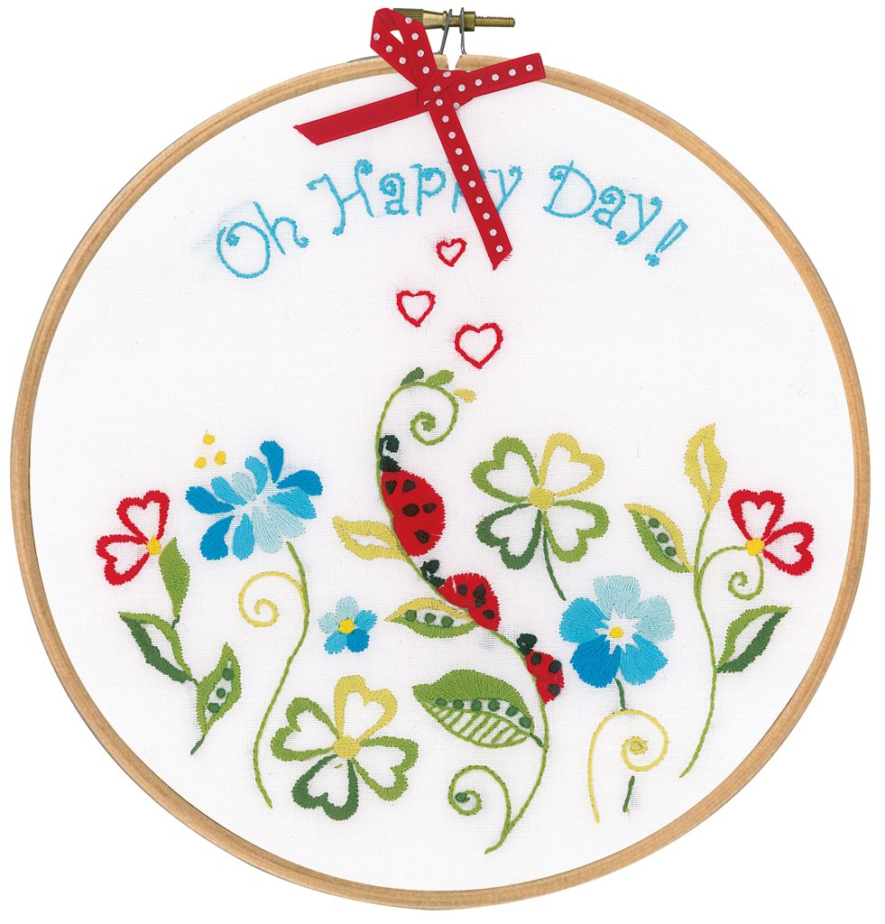 Oh Happy Day embroidery kit from Vervaco VER-PN0155045