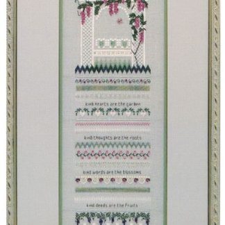 Silk Wysteria Sampler cross stitch pattern from The Victoria Sampler VS-008