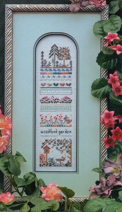 Woodland Garden Sampler cross stitch pattern from The Victoria Sampler VS-032