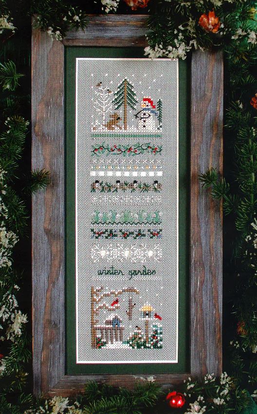 Winter Garden Sampler cross stitch pattern from The Victoria Sampler VS-042