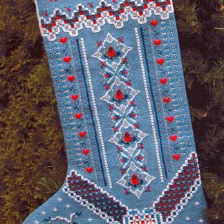Christmas Cardinal Stocking cross stitch pattern from The Victoria Sampler VS-049