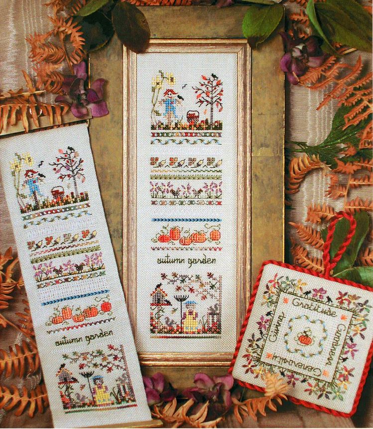 Autumn Garden Sampler cross stitch pattern from The Victoria Sampler VS-050
