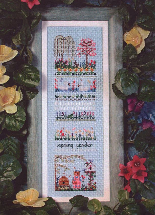 Spring Garden Sampler cross stitch pattern from The Victoria Sampler VS-055