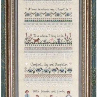 Heirloom Homecoming Sampler cross stitch pattern from The Victoria Sampler VS-057