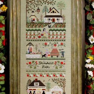 Strawberry Fields Farm cross stitch pattern from The Victoria Sampler VS-080