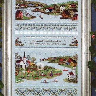Harbour Village cross stitch pattern from The Victoria Sampler VS-083