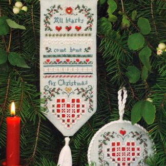 Christmas Hearts Sampler cross stitch pattern from The Victoria Sampler VS-099