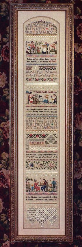 Heirloom Stitching Sampler cross stitch pattern from The Victoria Sampler VS-100