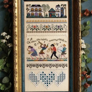 Jazz Sampler cross stitch pattern from The Victoria Sampler VS-108