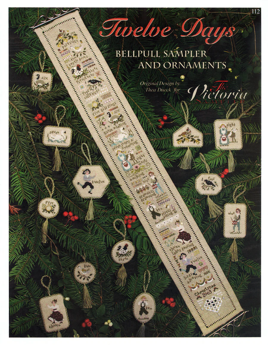 Twelve Days cross stitch pattern from The Victoria Sampler VS-112
