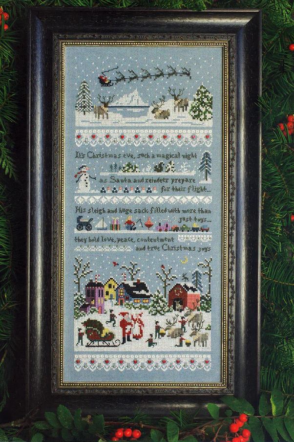 Santa's Village cross stitch pattern from The Victoria Sampler VS-121