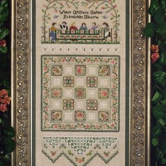 Quilting Bee Sampler cross stitch pattern from The Victoria Sampler VS-124